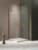 New Trendy Nesta Copper Brushed kabina 120x90x200 cm drzwi podwójne miedź szczotkowana/szkło przejrzyste K-4671